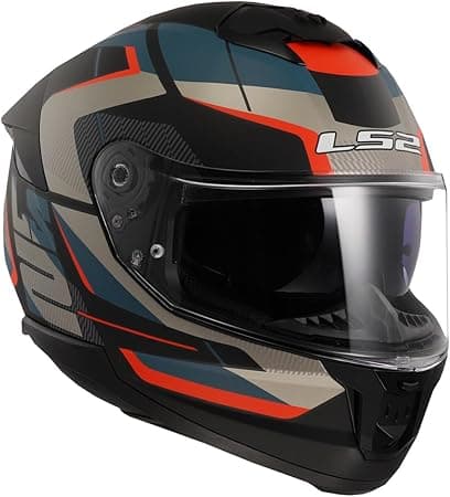 LS2 CAPACETE STREAM II FF808 ROAD MATTE BLK/BLUE - imagem 3